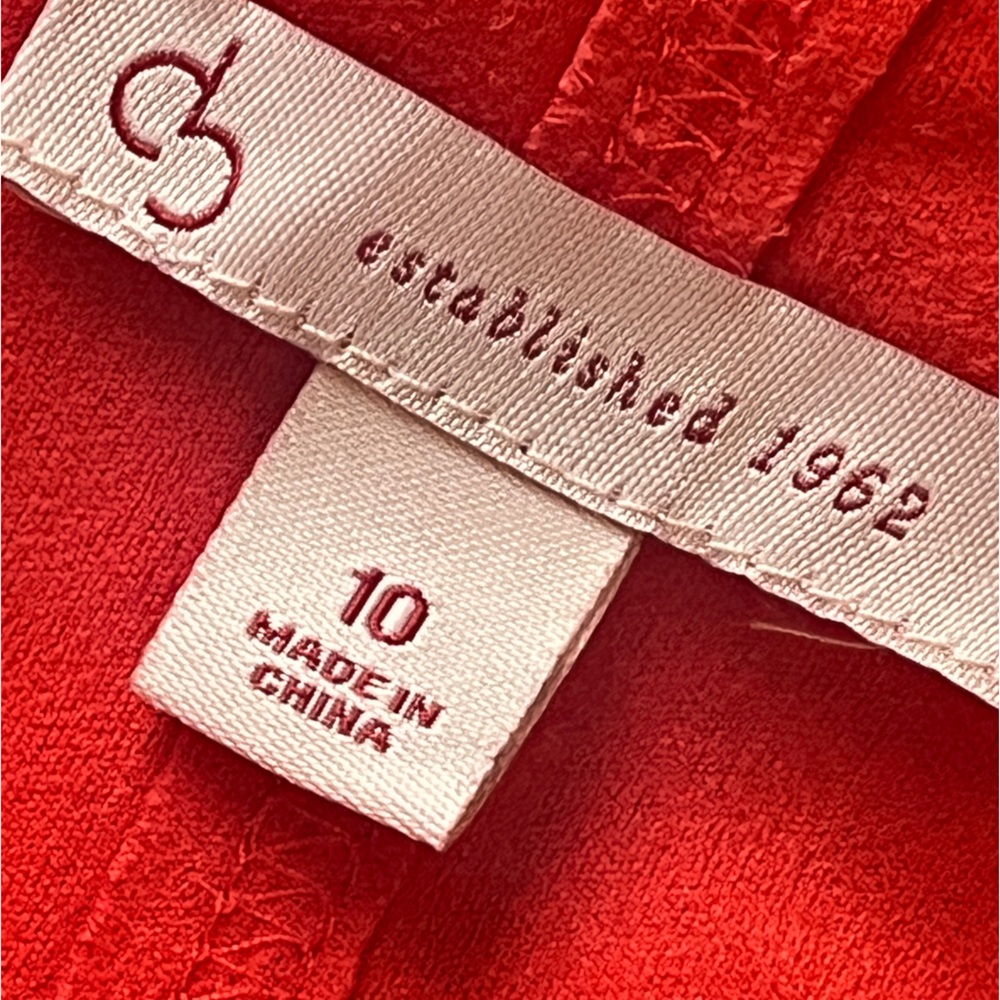 CB 1962 Vegan Suede Sleeveless Red/Rust Dress Sz 10 - Picture 8 of 9
